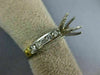 ESTATE .66CT DIAMOND 14KT 2 TONE GOLD ROUND SEMI MOUNT ENGAGEMENT RING #23795
