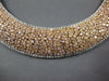 ESTATE MASSIVE 51.21CT WHITE & PINK DIAMOND 18KT 2 TONE GOLD 3D TENNIS NECKLACE