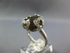 WIDE 9.91CT DIAMOND & AAA SMOKEY TOPAZ 14KT WHITE GOLD 3D MULTI HEART FUN RING