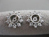 ESTATE .60CTW DIAMOND 14KT WHITE GOLD EARRING JACKETS STAR 12MM F/G VS #20879