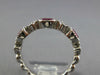 .96CT DIAMOND & AAA RUBY 18KT WHITE GOLD OVAL FLOWER FILIGREE ANNIVERSARY RING