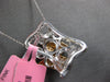 .32CT WHITE & PINK DIAMOND 18KT WHITE & ROSE GOLD 3D BUTTERFLY ENHANCER PENDANT
