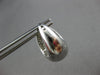 LARGE 2.81CT DIAMOND 18K WHITE GOLD MULTI ROW DOME SHAPE HUGGIE HANGING EARRINGS