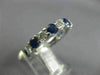 2.81CT DIAMOND & AAA SAPPHIRE 14K WHITE GOLD ETERNITY WEDDING ANNIVERSARY RING