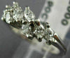 ESTATE .90CT MARQUISE DIAMOND 14KT WHITE GOLD 3D WEDDING ANNIVERSARY RING #18141