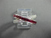 ESTATE WIDE 1.45CT DIAMOND & AAA RUBY 14KT WHITE GOLD CRISSCROSS FUN RING #18474