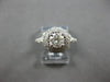 LARGE 1.14CT DIAMOND 14K WHITE GOLD 3D CLASSIC ROUND DOUBLE HALO ENGAGEMENT RING