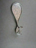 ANTIQUE EXTRA LARGE 3.35CT DIAMOND 18KT WHITE GOLD PEAR SHAPE HANGING EARRINGS
