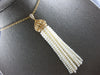 EXTRA LARGE & LONG .50CT DIAMOND & AAA SOUTH SEA PEARL 18KT ROSE GOLD NECKLACE