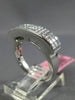 ESTATE 1.14CT PRINCESS DIAMOND 18KT WHITE GOLD 3 ROW INVISIBLE ANNIVERSARY RING