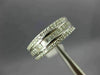 ESTATE WIDE 1.43CT DIAMOND 18KT WHITE GOLD 3D ROUND & BAGUETTE ANNIVERSARY RING
