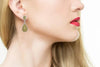 EXTRA LARGE 16.39CT WHITE & FANCY YELLOW DIAMOND 18K TWO TONE GOLD DROP EARRINGS
