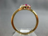 .45CT DIAMOND & AAA RUBY 14KT YELLOW GOLD OVAL & ROUND CRISS CROSS RING #27660