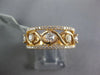 WIDE .68CT DIAMOND 18K ROSE GOLD 5 STONE INFINITY SEMI ETERNITY ANNIVERSARY RING