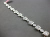 LARGE 6.92CT DIAMOND 18K WHITE GOLD 3D ROUND BAGUETTE & MARQUISE TENNIS BRACELET