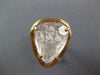 LARGE 12.42CT DIAMOND & AAA PINK QUARTZ 14KT ROSE GOLD 3D TRILLION CUT FUN RING
