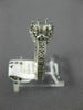 ANTIQUE .60CT DIAMOND 14KT WHITE GOLD FILIGREE SEMI MOUNT ENGAGEMENT RING #14833