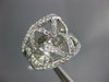 ESTATE LARGE 1.45CT DIAMOND 18KT WHITE GOLD 3D MULTI ROW CRISS CROSS FUN RING