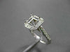 ESTATE WIDE .71CT DIAMOND 14KT WHITE GOLD SEMI MOUNT ENGAGEMENT RING #22027