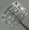 ESTATE WIDE .80CT DIAMOND 14KT WHITE GOLD 3D CLASSIC MULTI ROW WOVEN RING #26335