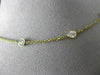 ESTATE 1.68CT DIAMOND 14K YELLOW GOLD 12 STONE DIAMOND BY THE YARD NECKLACE 1913