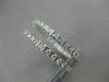 ESTATE 2.34CTW DIAMOND 14K WHITE GOLD EARRINGS LARGE 30MM 1" HOOP F/G VSSI 19740