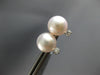 .09CT DIAMOND & AAA LIGHT PINK SOUTH SEA PEARL 14KT WHITE GOLD 3D STUD EARRINGS