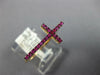 ESTATE .21CT AAA PINK SAPPHIRE 18KT ROSE GOLD 3D CLASSIC CROSS RING