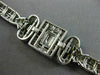 ANTIQUE WIDE 5.30CT OLD MINE DIAMOND & AAA SAPPHIRE PLATINUM FILIGREE BRACELET