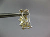 LARGE 4.43CT WHITE & CANARY DIAMOND 18KT 2 TONE GOLD MULTI ROW HANGING EARRINGS