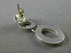 ESTATE .75CT ROUND DIAMOND 14KT WHITE GOLD CLASSIC OVAL DROP EARRINGS #15150