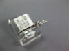 ESTATE SMALL .03CT DIAMOND 18KT WHITE GOLD 3D CLASSIC 3 STONE BEADED FUN RING