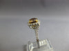 WIDE 1.72CT WHITE & CHOCOLATE FANCY DIAMOND 18K 2 TONE GOLD ROUND SOLITAIRE RING