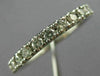 ESTATE .60CT ROUND DIAMOND 14K WHITE GOLD 3/4TH ETERNITY ANNIVERSARY RING #23684