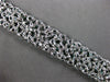 EXTRA LARGE 36.7CT DIAMOND & AAA INTENSE BLUE TOURMALINE 18K WHITE GOLD BRACELET