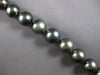 LARGE & LONG .10CT DIAMOND & AAA TAHITIAN PEARL 14K WHITE GOLD 3D NECKLACE 27851