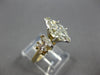 LARGE 1.70CT DIAMOND 14KT YELLOW GOLD MARQUISE GRADUATING ENGAGEMENT RING #27988