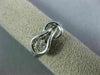 ESTATE .50CT ROUND DIAMOND 14KT WHITE GOLD 3D CLASSIC SOLITAIRE LOVE KNOT RING