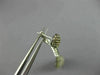 LARGE 3.66CT WHITE & FANCY CHOCOLATE DIAMOND 18KT WHITE GOLD 3D HANGING EARRINGS
