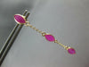 4.60CT AAA RUBY 14KT YELLOW GOLD 3D MARQUISE SHAPE BY THE YARD HANGING EARRINGS