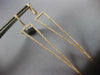 ESTATE LARGE 1.02CT DIAMOND 18KT ROSE GOLD ELONGATED TRIANGULAR HANGING EARRINGS