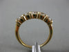 ESTATE .78CT DIAMOND 14K YELLOW GOLD 3D 5 STONE CHANNEL WEDDING ANNIVERSARY RING