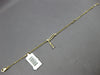 .11CT DIAMOND 14KT YELLOW GOLD 3D MULTI LEAF BY THE YARD CHANDELIER FUN BRACELET