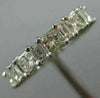 LARGE 5.75CT PRINCESS & BAGUETTE DIAMOND 14K WHITE GOLD 3D ETERNITY WEDDING RING