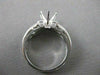 ESTATE .49CTW DIAMOND 14KT WHITE GOLD RING SEMI MOUNT ENGAGEMENT SETTING #20933