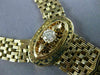 ANTIQUE .52CT DIAMOND AAA ENAMEL 14K YELLOW GOLD FILIGREE TASSEL NECKLACE #2582