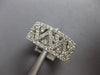 WIDE 2.55CT DIAMOND 18KT WHITE GOLD TRIANGULAR ETERNITY WEDDING ANNIVERSARY RING