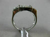 ESTATE .37CT WHITE & CHOCOLATE FANCY DIAMOND 14K WHITE GOLD SQUARE FLOATING RING