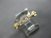 ESTATE .31CT DIAMOND 18KT YELLOW GOLD 3D CLASSIC MULTI LINK RECTANGULAR FUN RING