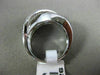 ESTATE WIDE 2.97CT DIAMOND & AAA MULTI COLOR SAPPHIRE 14K WHITE GOLD X LOVE RING